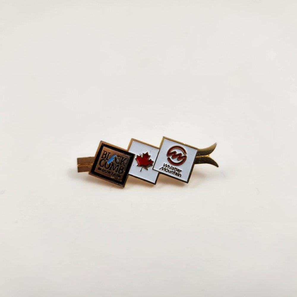 Vintage Whistler Blackcomb Ski Resort enamel pin